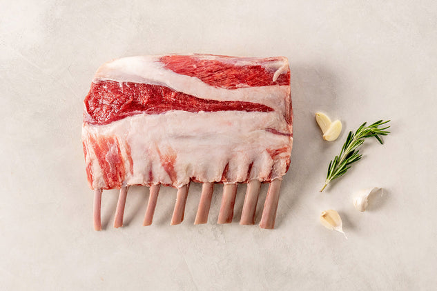 100% Grass-Fed, Pasture-Raised Rack of Lamb