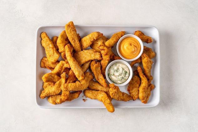 Fully Cooked Organic Free-Range Breaded Chicken Strips