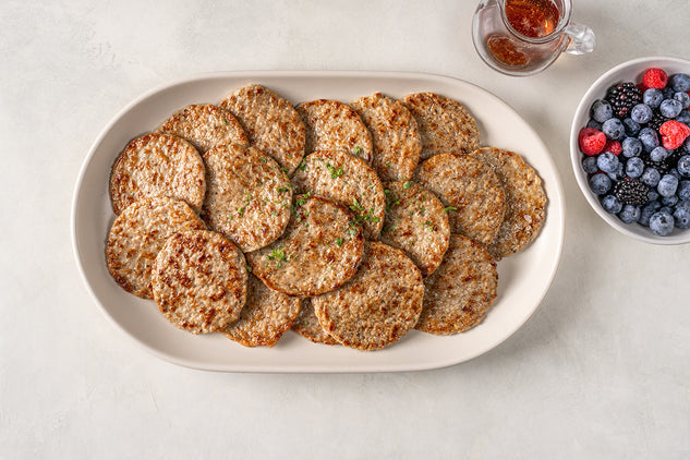 Fully Cooked Free-Range Chicken Maple Breakfast Sausage Patties