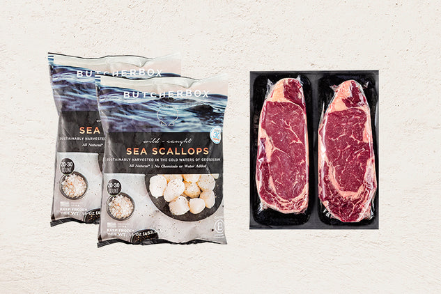 Buy 2 Scallops, Get Free Ribeyes