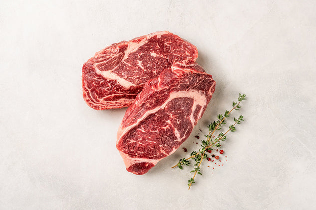 100% Grass-Fed, Pasture-Raised Ribeyes