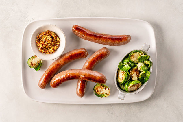 Fully Cooked Crate-Free Bratwurst Pork Sausage