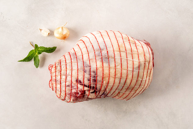 100% Grass-Fed, Pasture-Raised Boneless Leg of Lamb