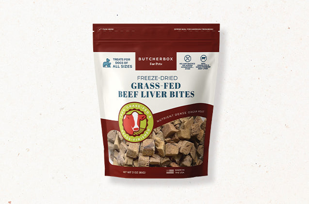Single Ingredient Freeze-Dried Beef Liver Bites