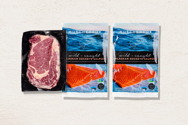 Buy 2 Salmon, Get Free Thick Cut Ribeye