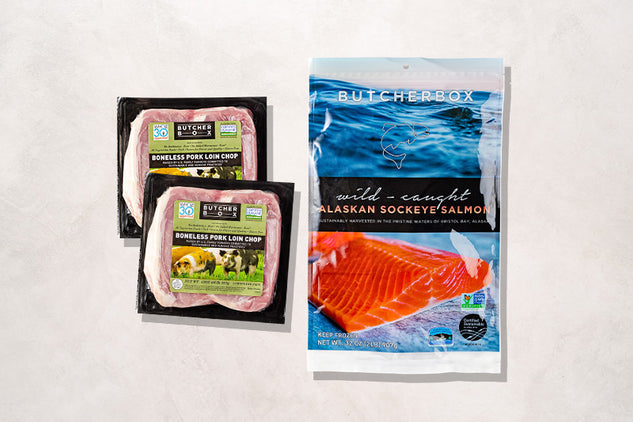 Pork Chops and Salmon Bundle