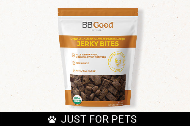Organic Chicken & Sweet Potato Jerky Dog Treats